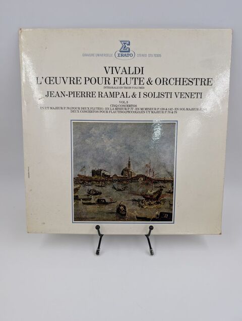Vinyle 33 tours Vivaldi L'Oeuvre Pour Flute & Orchestre Vol3 8 Vulbens (74)