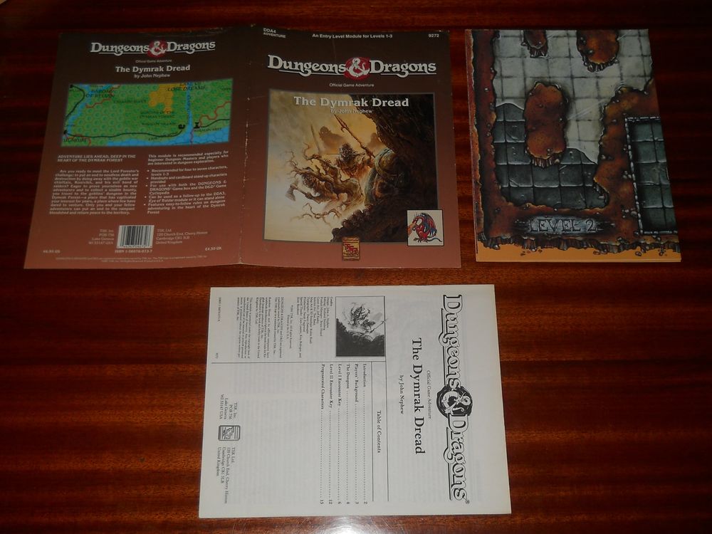 D&amp;D DDA4 donjons et dragons The Dymrak Dread Jeux / jouets