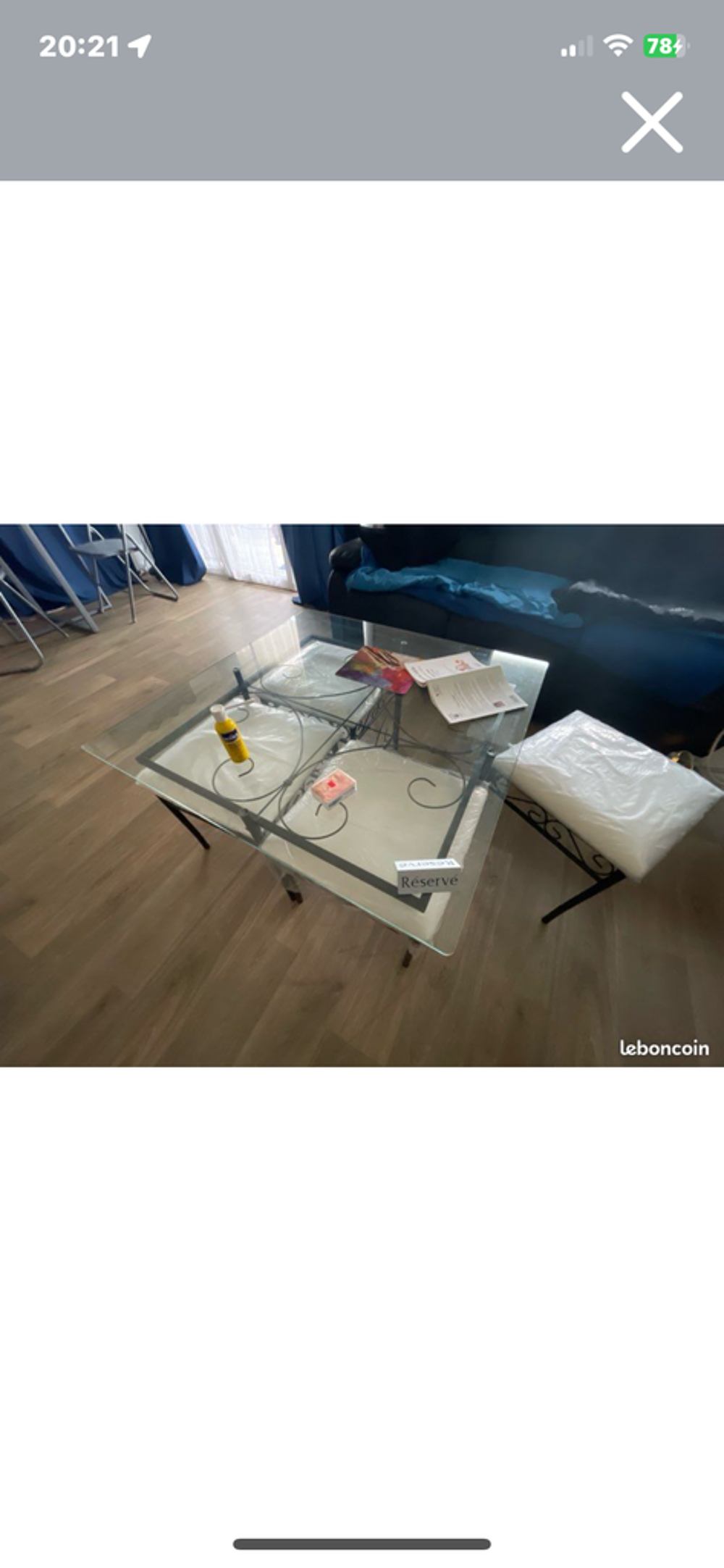 Table basse en verre et m&eacute;tal fer forge Meubles