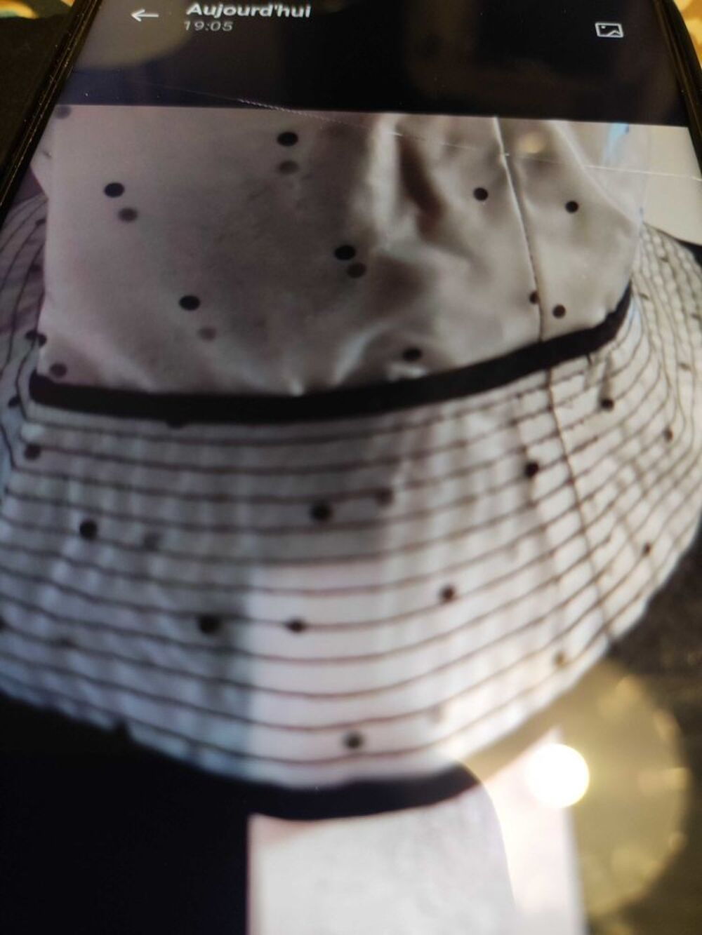 Chapeau de pluie transparent en polyur&eacute;thane Georges Rech. taille unique. Vêtements