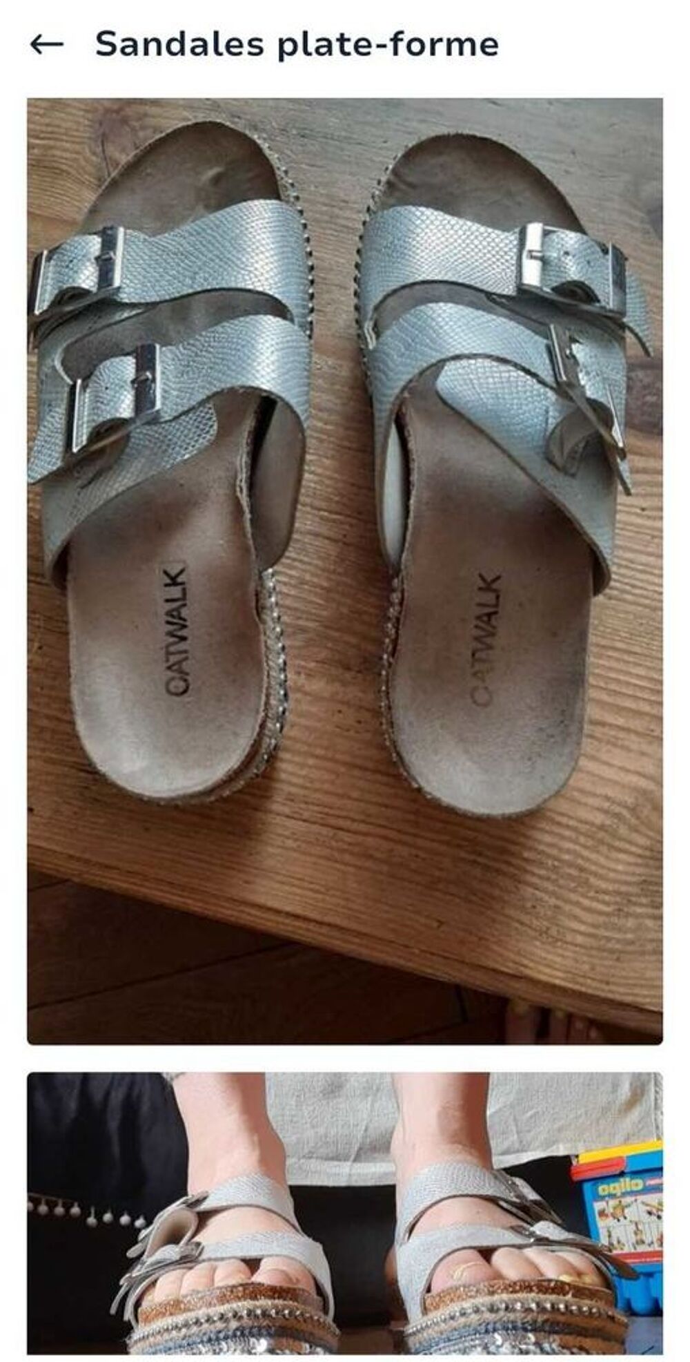 sandales plate-forme Chaussures