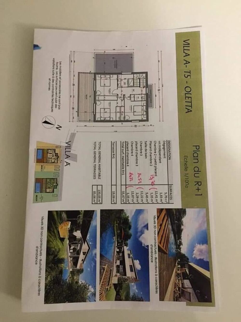   Villa+piscine au sel, 4 cples,clim, entre St Florent&Bastia Corse, Oletta (20232)