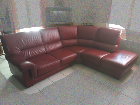 Canap d'angle en cuir 600 Luzech (46)