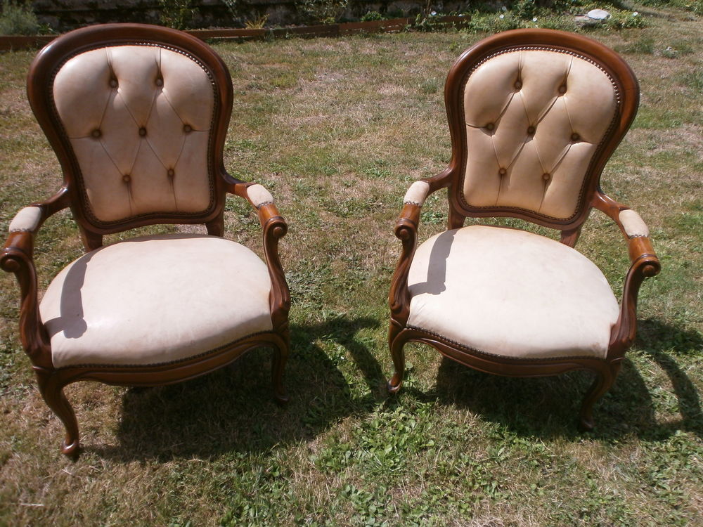 lot de 2 fauteuils cuir Meubles