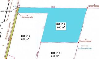  Terrain  vendre 800 m