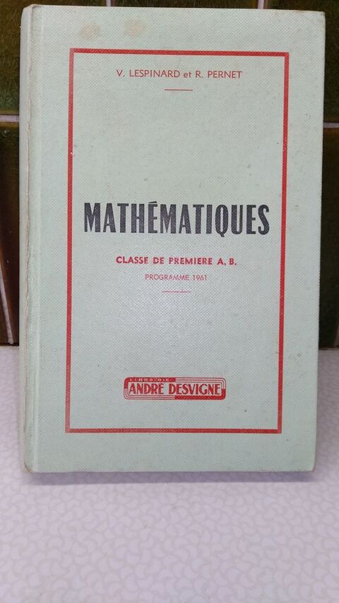 Mathématiques par V. Lespinard et R. Pernet 25 Vandœuvre-lès-Nancy (54)