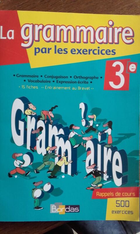 Livre de GRAMMAIRE 3me 3 tampes (91)