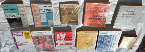 11 livres de Math�matiques en bon �tat 69 Saint-Clair-sur-Galaure (38)