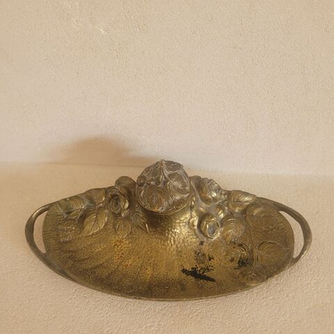 ENCRIER BRONZE ART NOUVEAU 275 Royan (17)