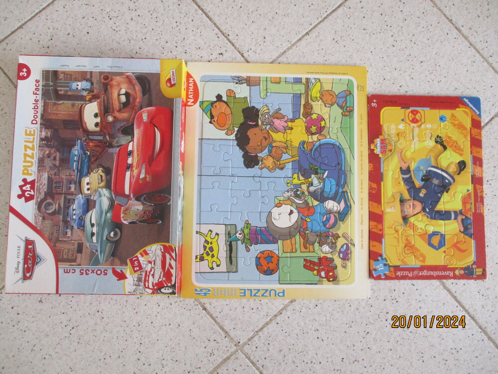 3 puzzles enfant + 3 ans Jeux / jouets