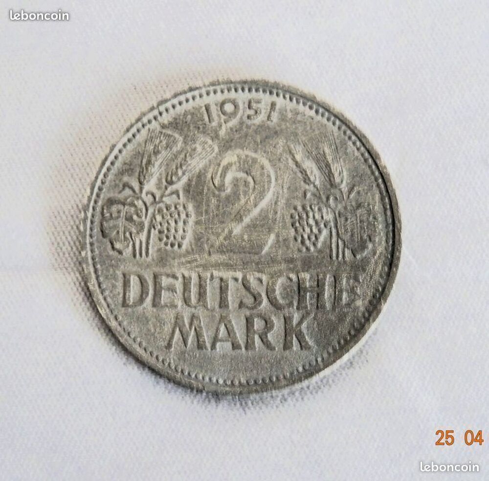 pi&egrave;ce de 2 Deutschmark 1951 