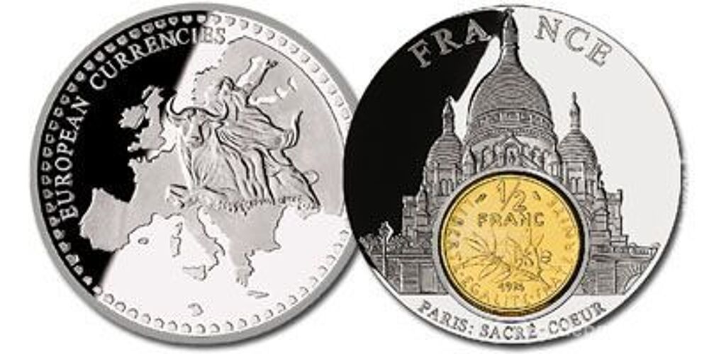 PIECE FRAPPE " France Inlay Sacr&eacute;-C?ur &frac12; franc " 