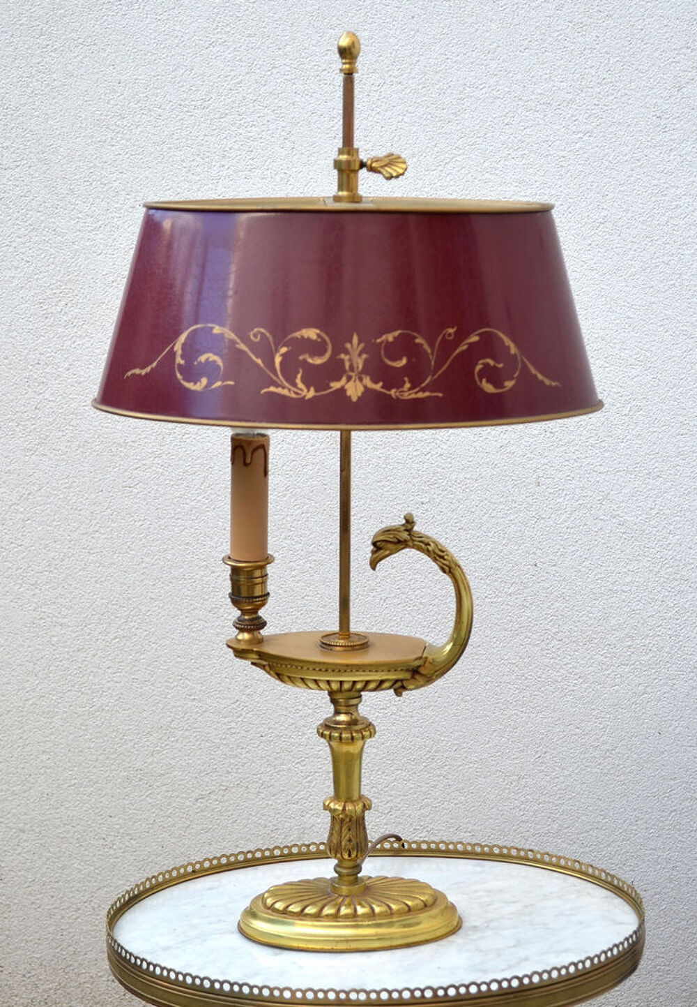 Lampe bouillotte Empire Directoire Lucien Gau Décoration