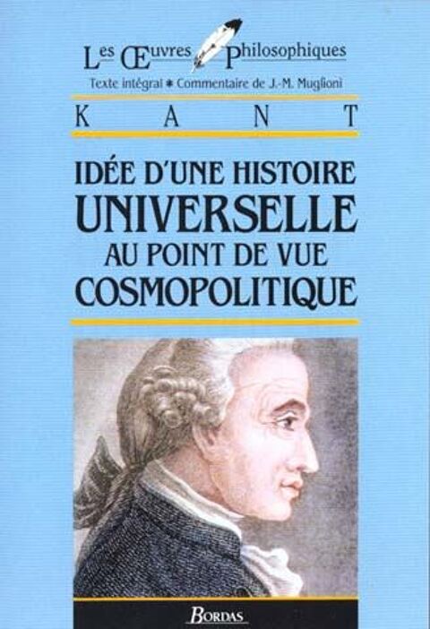 Id�e d'une histoire universelle - KANT 3 Rennes (35)