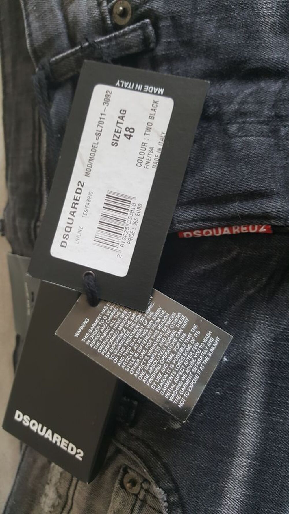 Djean dsquared 2 neuf 48 italia 42 France authentique Vêtements