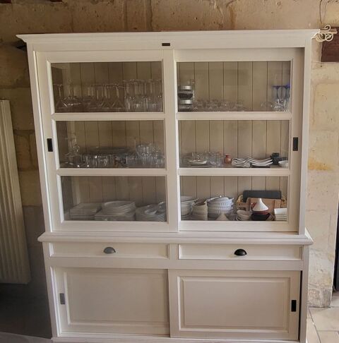 Vaisselier blanc bois et chiffon 850 Ambleny (02)
