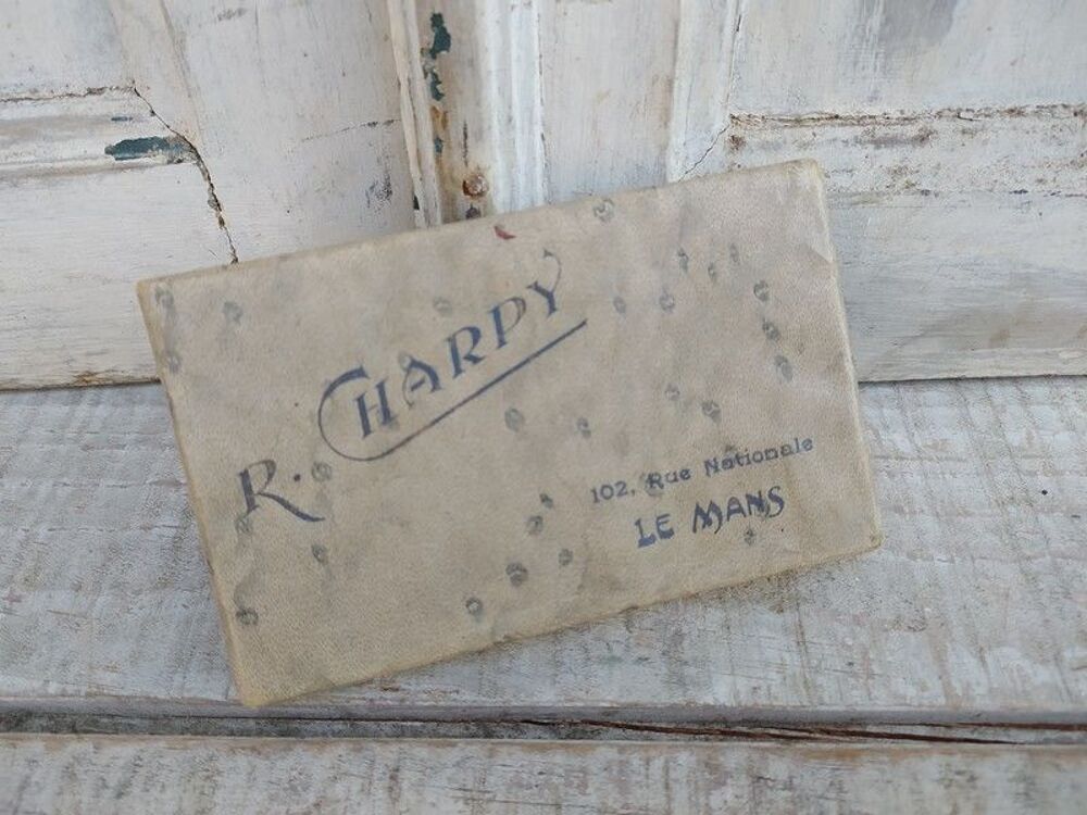 Ancienne Boite CDV Photographie Militaire R. Charpy Le Mans 