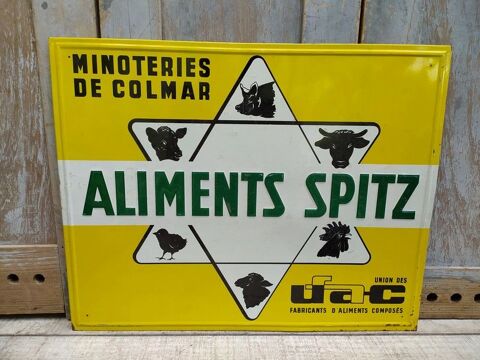 Plaque T�le Publicitaire Aliments Spitz Ufac Agricole Colmar 80 Loches (37)