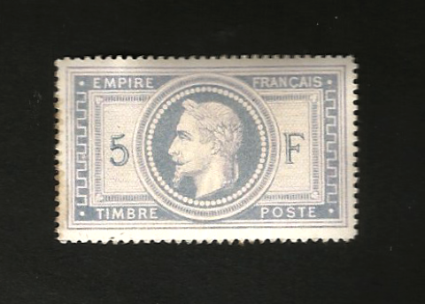 timbres n° 33  5 f violet gris  neuf  sans gomme   ( *) 295 Raismes (59)