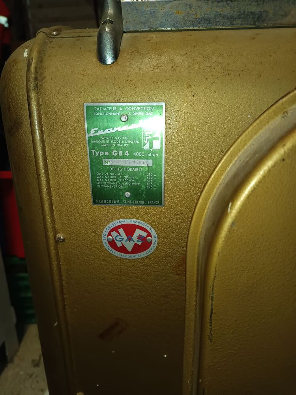 Chauffage gaz vintage Bricolage
