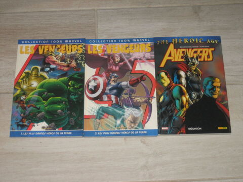 lot LES VENGEURS les plus grands h�ros de la terre 1+2 complet+ AVENGERS reunion MARVEL PANINI 20 C�zy (89)