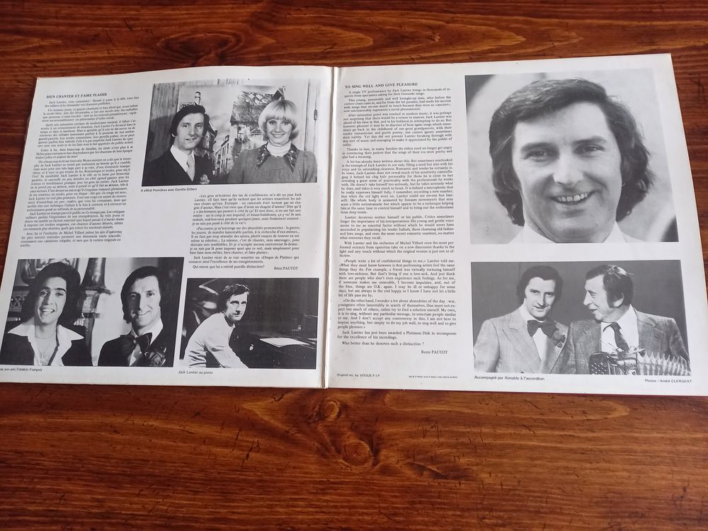 2 Disques 33 tours JACK LANTIER CD et vinyles