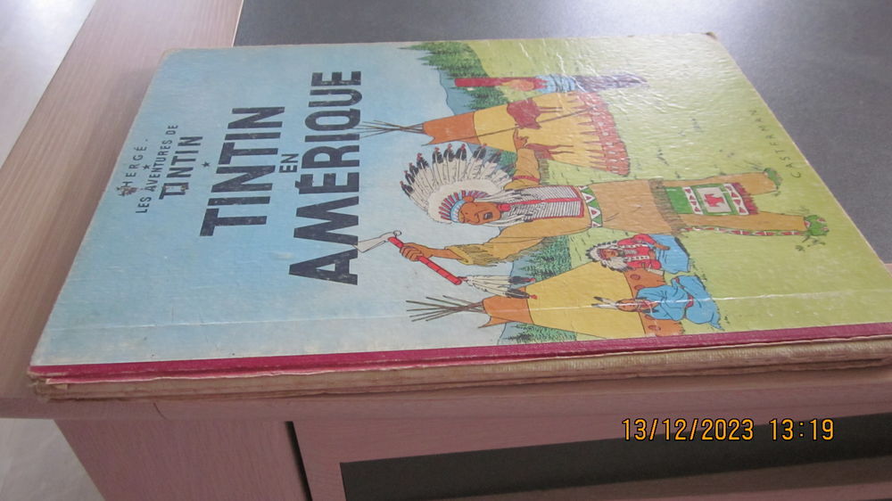 B D TINTIN EN AMERIQUE DE 1962 ANCIEN D ROUGE Livres et BD