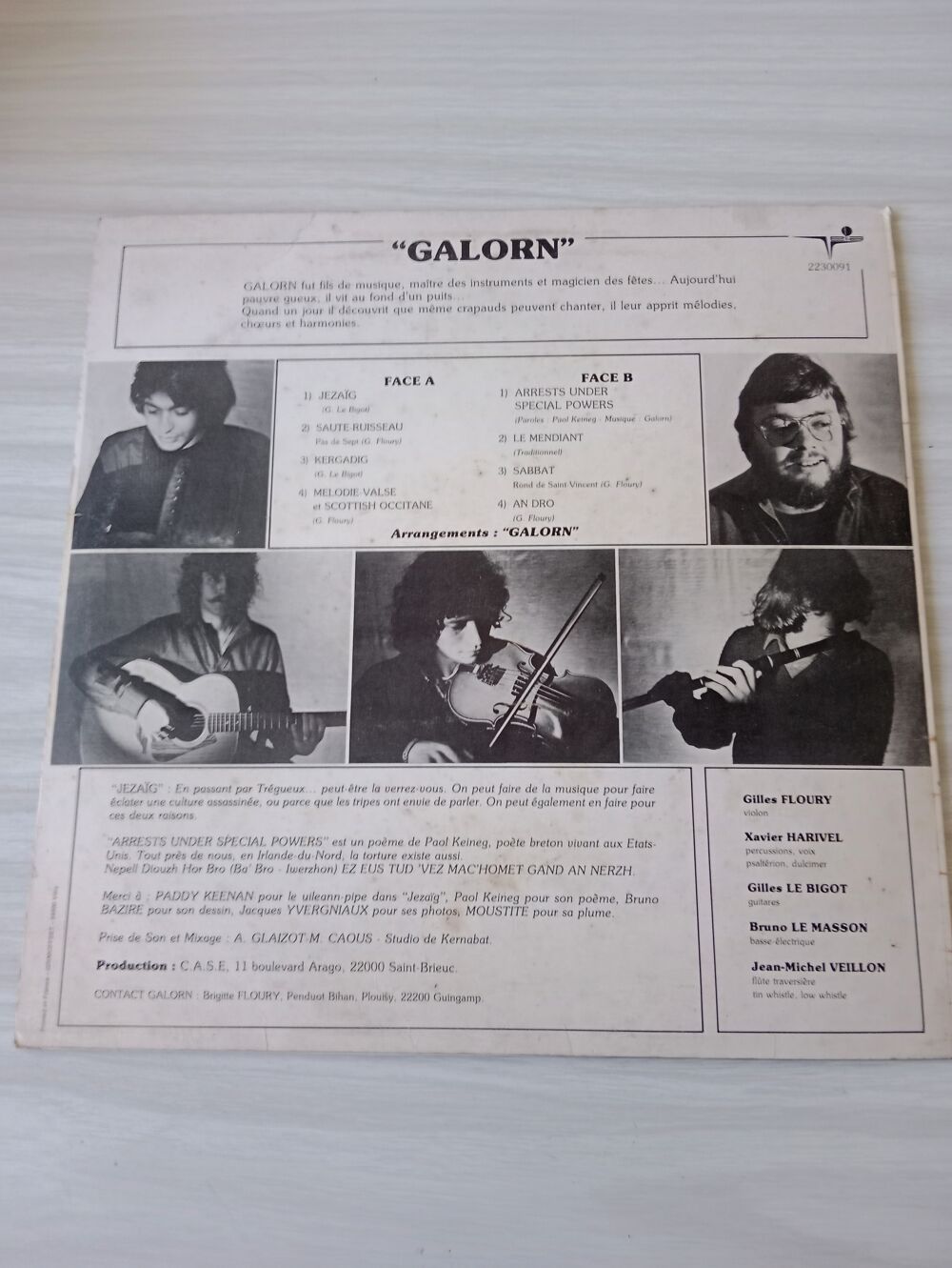 33 tours GALORN CD et vinyles
