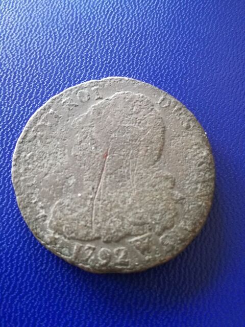 1792 W avec pointe 2 sols Arras 17 Paris 2 (75)