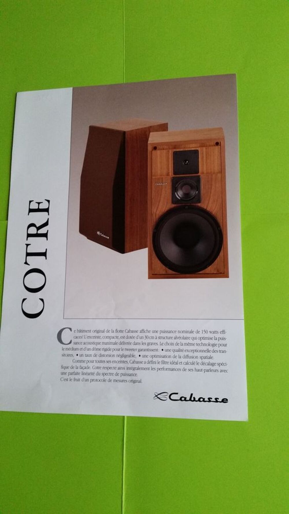 CABASSE COTRE Audio et hifi