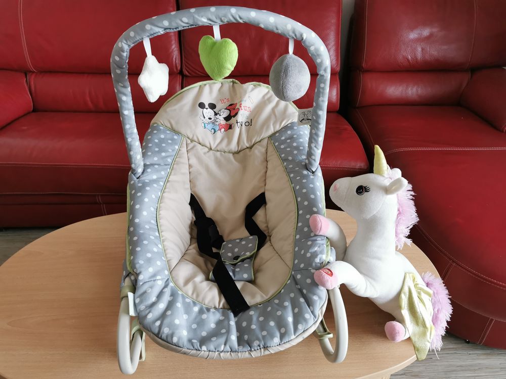 Transat b&eacute;b&eacute; + veilleuse Licorne Puériculture