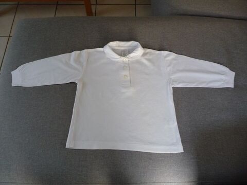 Polo blanc manches longues taille 4 ans 6 Celles-sur-Belle (79)