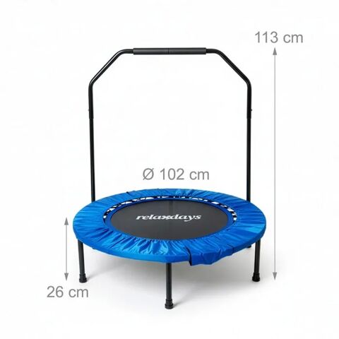 Trampoline avec barre de maintien bleu 50 Perpignan (66)