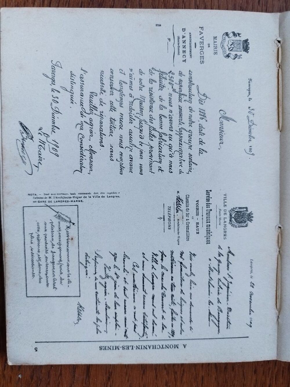 Ancien catalogue ann&eacute;e 1909 Tuiles et accessoires Montchanin les Mines Livres et BD