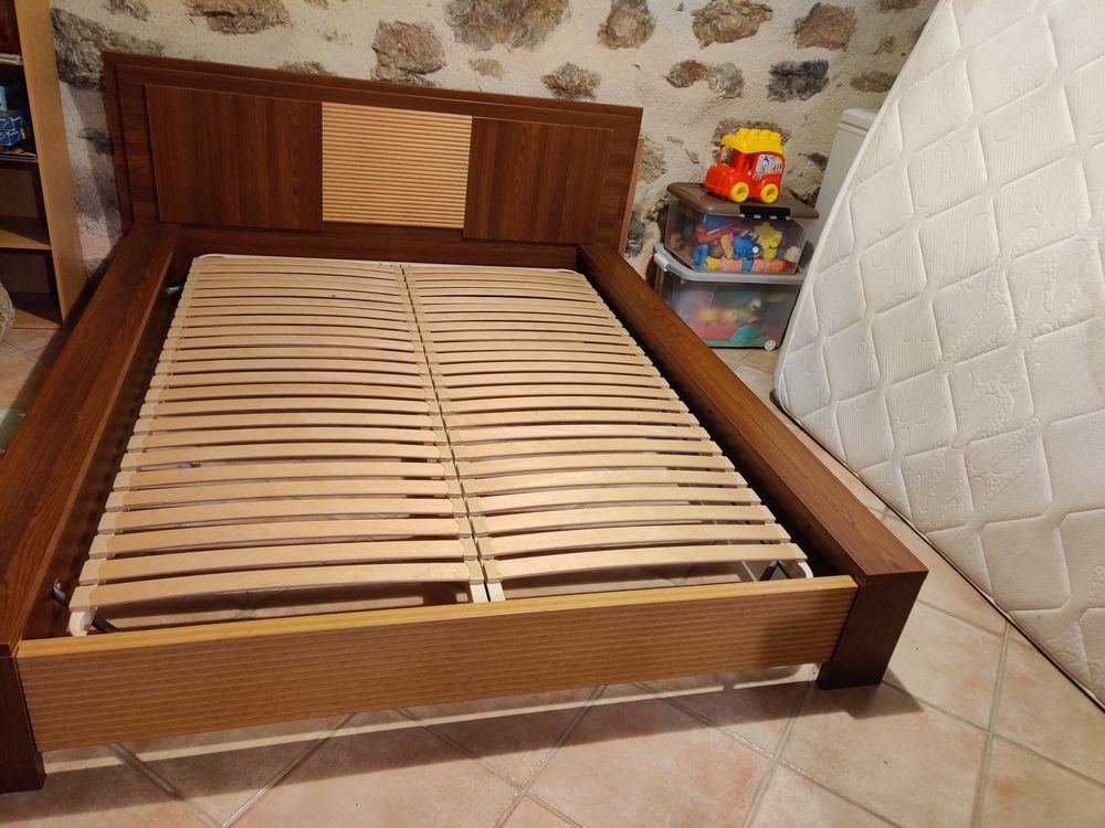 Lit 2 places en bois Meubles
