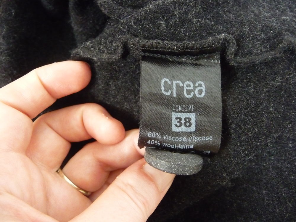 Robe/ Tunique Evas&eacute;e Gris Anthracite sans manches- Cr&eacute;a Vêtements