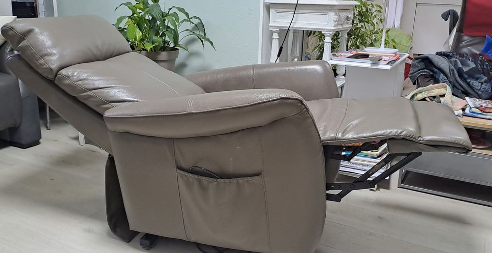 Fauteuil Hamilton Relax Releveur 2 Moteurs Taupe Meubles