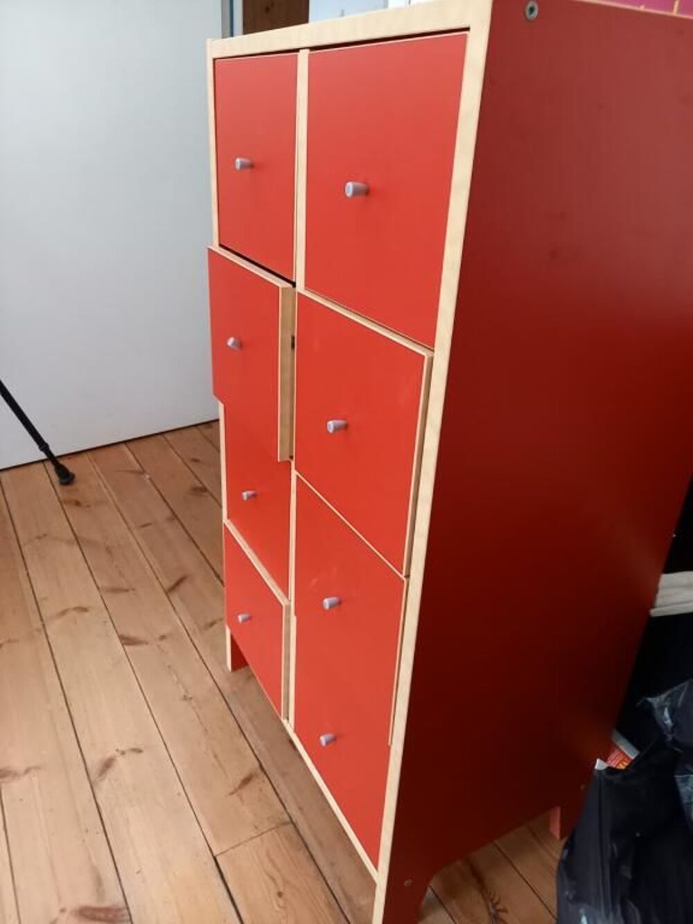 Petit meuble de rangement &agrave; tiroirs, rouge Meubles