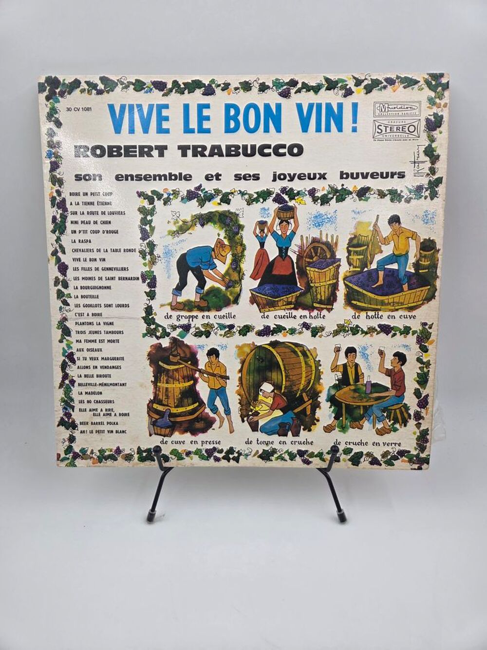 Vinyle 33 tours Vive le Bon Vin : Robert Trabucco... CD et vinyles