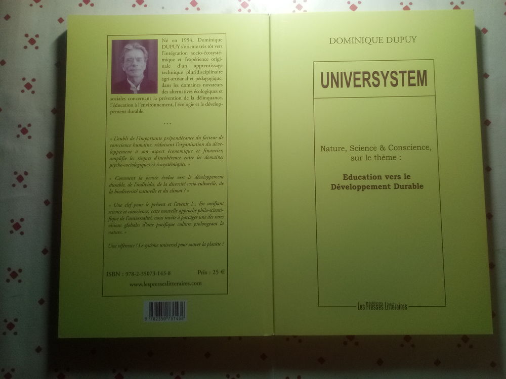 Livre " UNIVERSYSTEM " Sciences, Syst&eacute;mique Globale. Livres et BD