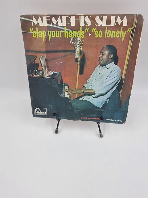 Vinyle 45 tours Memphis Slim : Clap Your Hands / So Lonely.. 2 Vulbens (74)