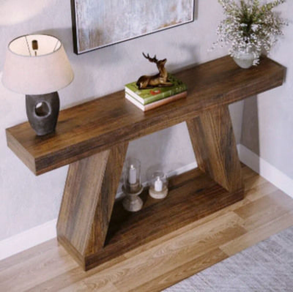 Console en bois massif ? design en A, meuble d'entr&eacute;e modern Meubles