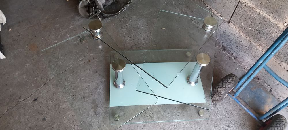 Table basse en verre tremp&eacute; Meubles