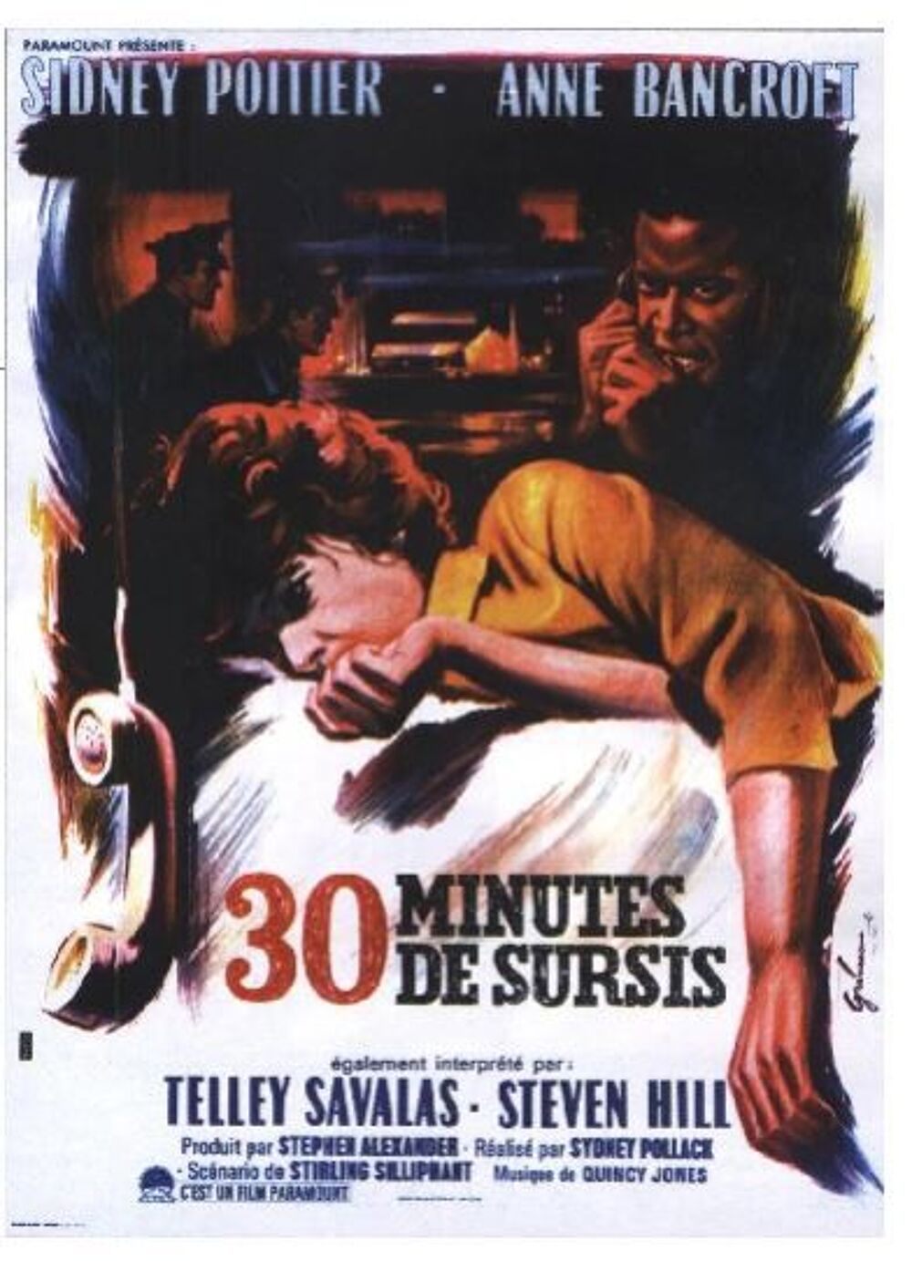 TRENTE MINUTES DE SURSIS avec sidney poitier DVD et blu-ray
