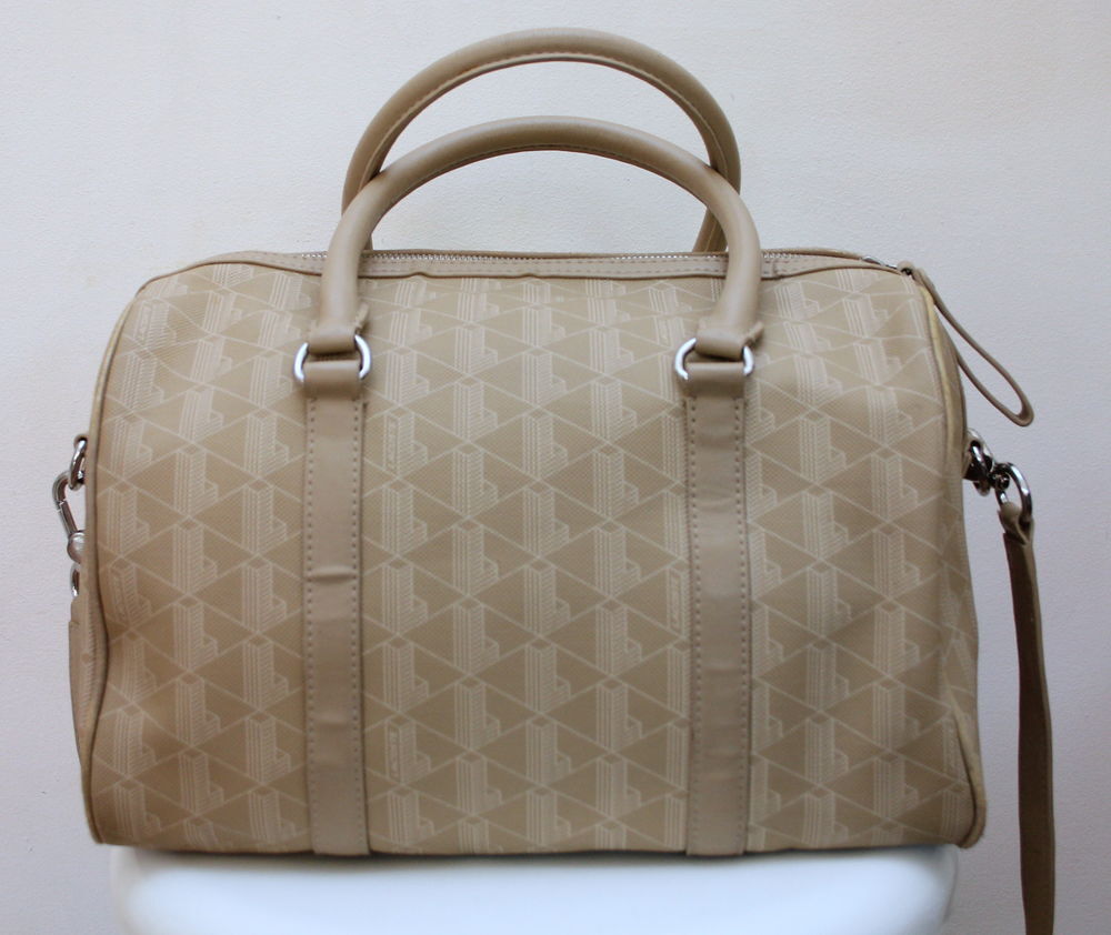 Sac beige Boston LACOSTE Maroquinerie