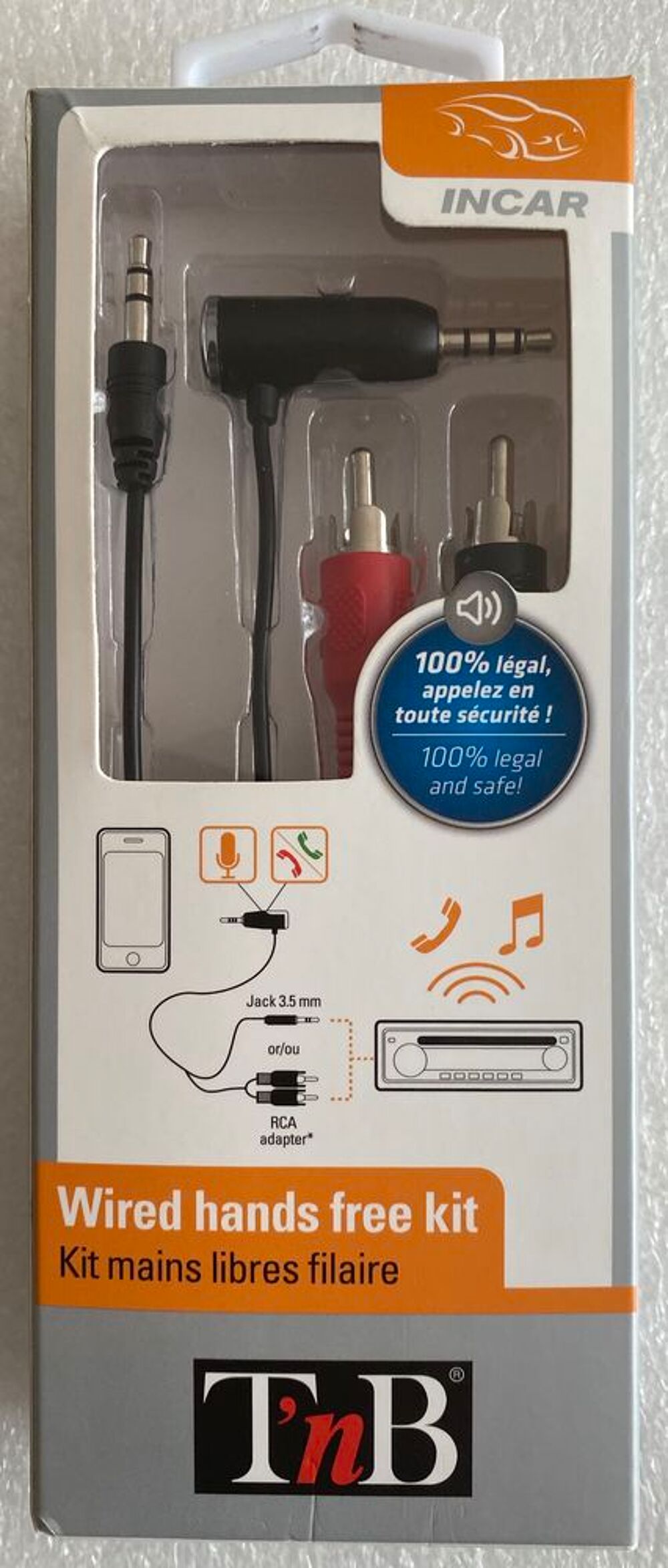 Kit mains libres filaire TNB neuf Téléphones et tablettes