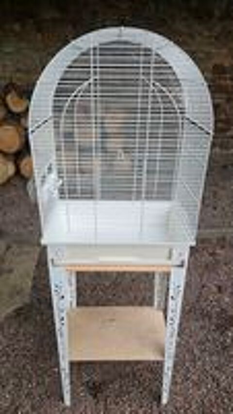   Grande cage oiseaux et support  