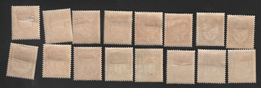 Timbres Neufs Charni&egrave;re transparentes Ann&eacute;es 1941-42-43 
