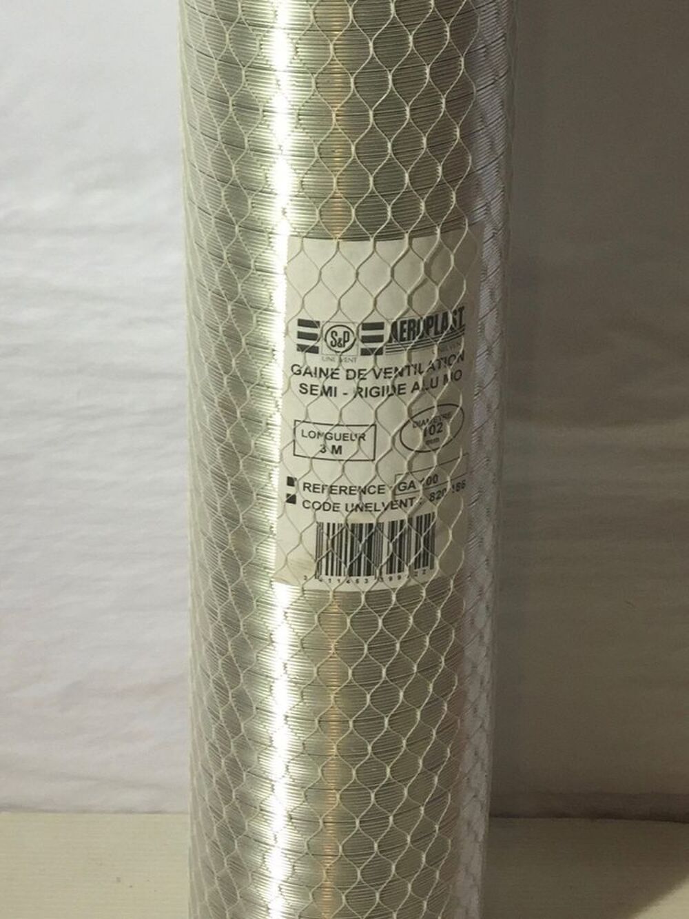 Gaine ventilation semi-rigide D102 - 3 ml Bricolage