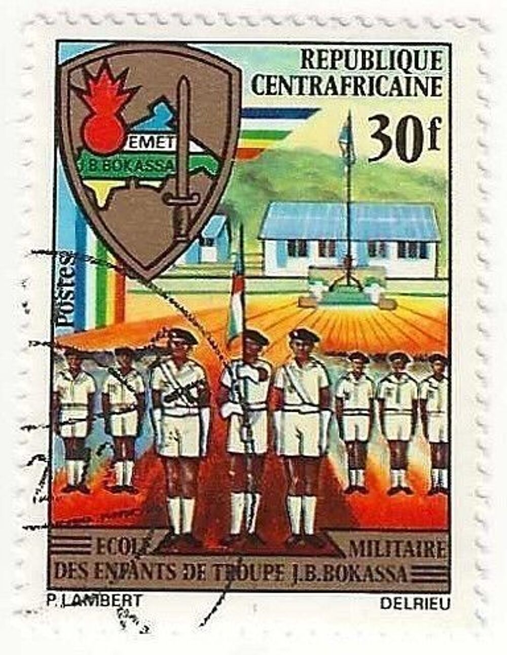 13 Timbres de la R&eacute;publique Centrafricaine 